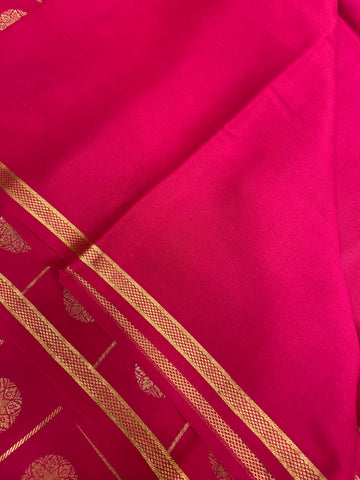 Pure Crepe Mysore Silk Certified Saree 120 GSM