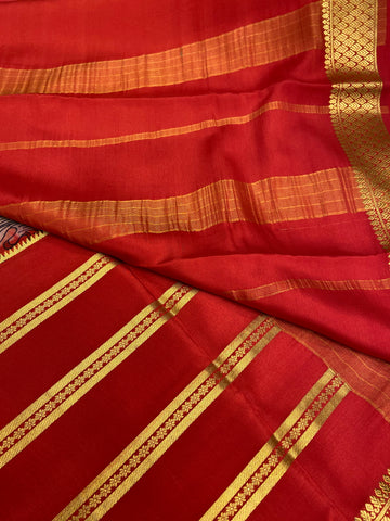 Pure Crepe Mysore Silk Certified Saree 120 GSM