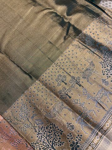 Bridal semi tissue Kanjeevaram silk saree