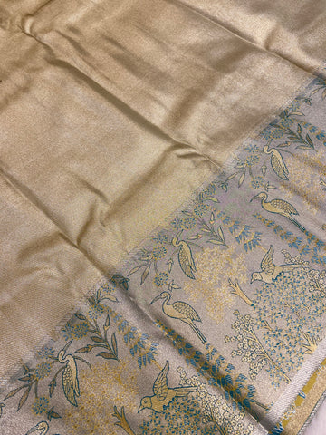 Bridal semi tissue Kanjeevaram silk saree