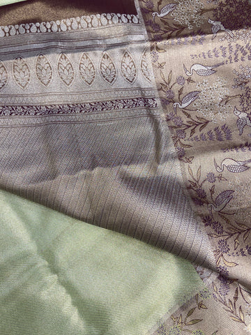 Bridal semi tissue Kanjeevaram silk saree