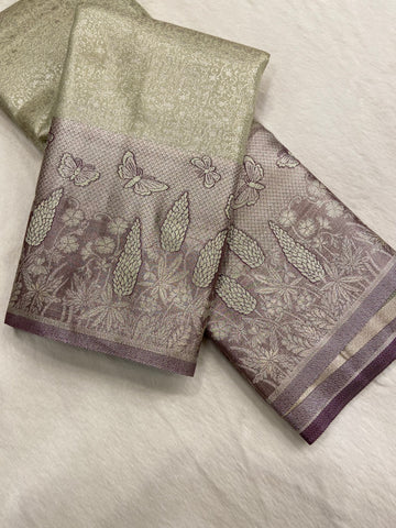 Bridal semi tissue Kanjeevaram silk saree