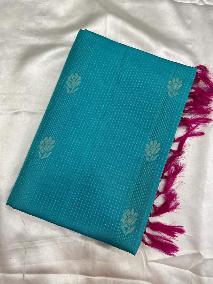 Pure mix Kanjeevaram soft silk saree