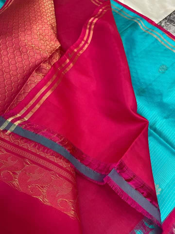 Pure mix Kanjeevaram soft silk saree