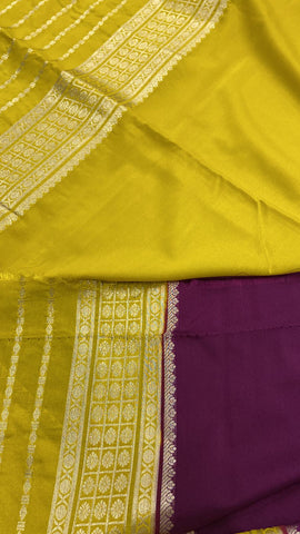 Pure Mix Crepe Mysore Silk Saree