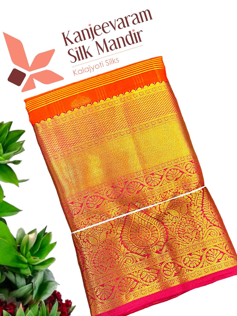 Pure Kanjeevaram Silk certified Saree