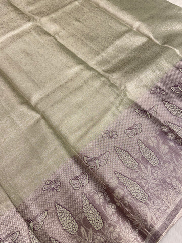 Bridal semi tissue Kanjeevaram silk saree