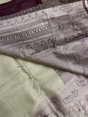 Bridal semi tissue Kanjeevaram silk saree