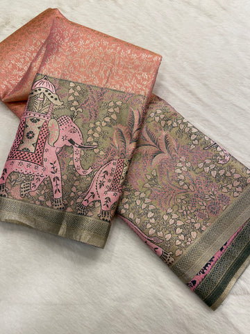 Bridal semi tissue Kanjeevaram silk saree