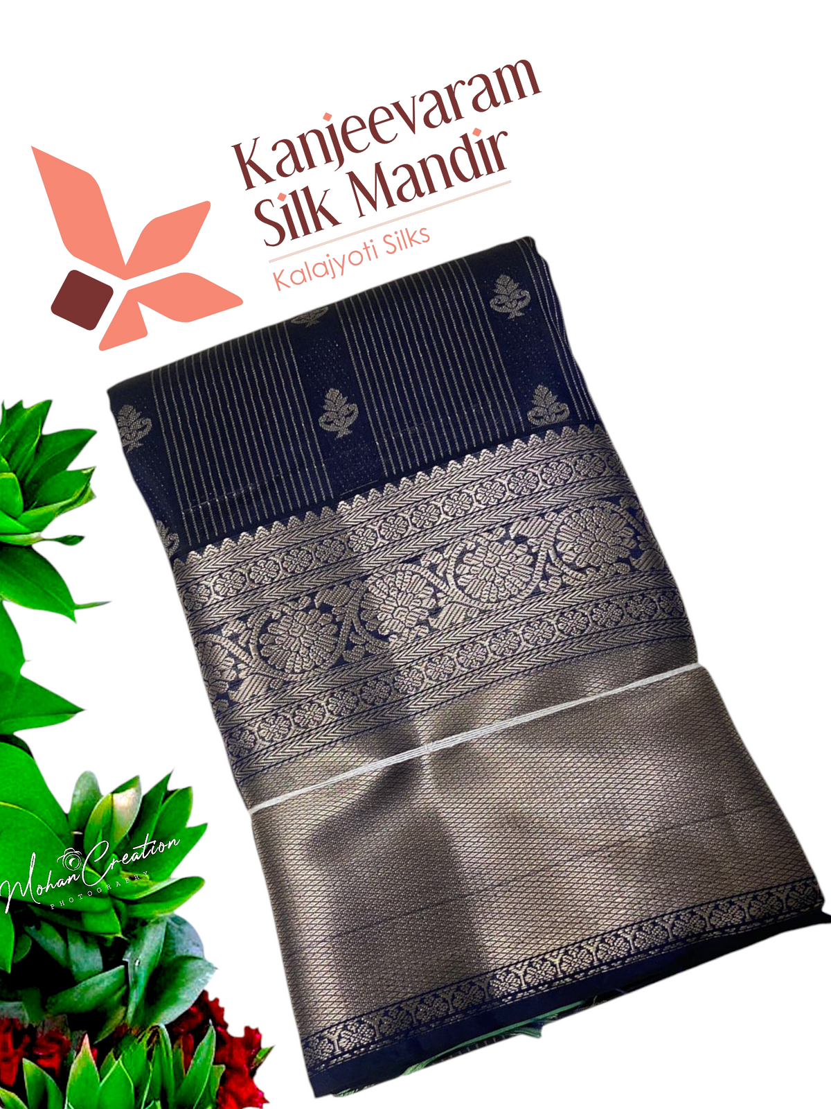 Half mix Kanjeevaram silk saree