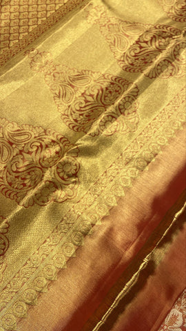 Pure Kanjeevaram Silk Certified Saree Just Like 1G
