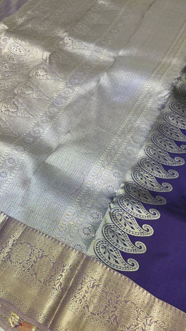 Half mix Kanjeevaram silk saree