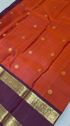 Pure 2G Zari handloom Kanjeevaram silk mark certified saree