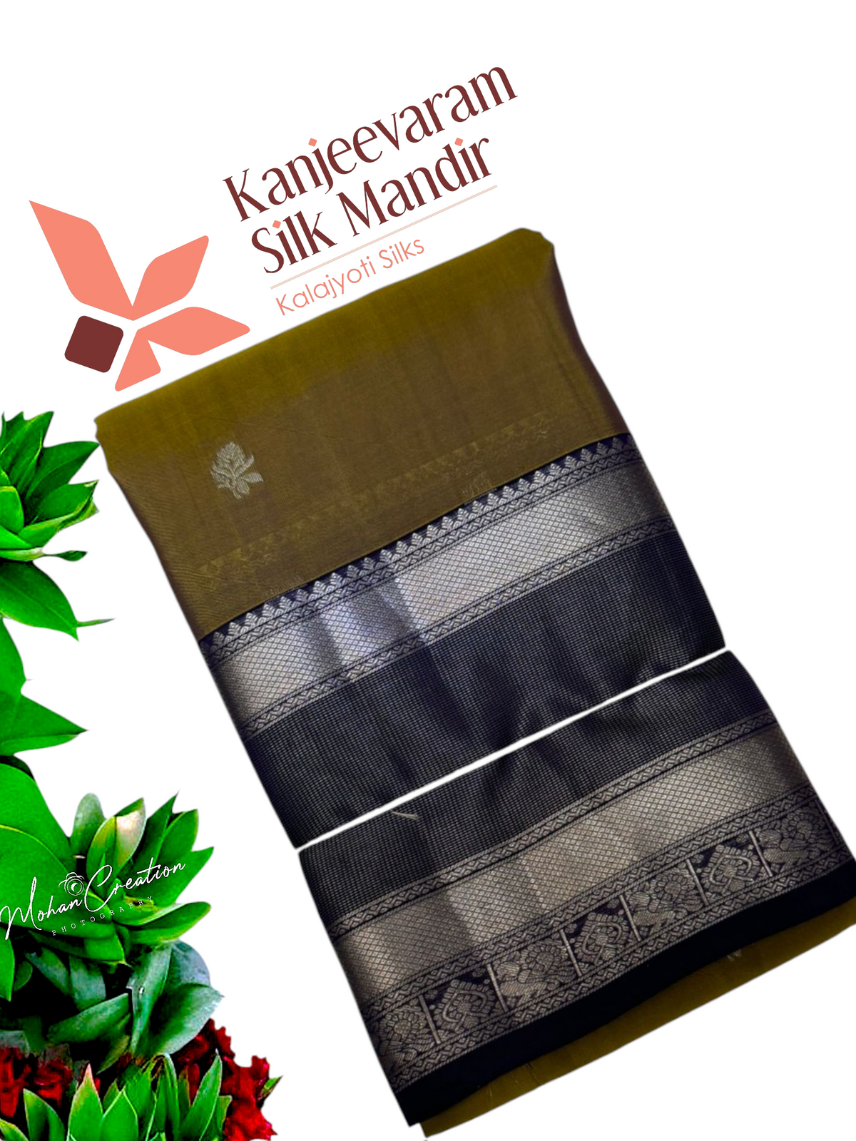 Half Mix Kanjeevaram Silk Saree