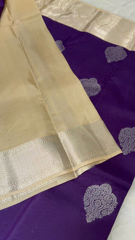 Half mix Kanjeevaram silk saree