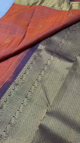 Pure Zari handloom Kanjeevaram silk mark certified saree