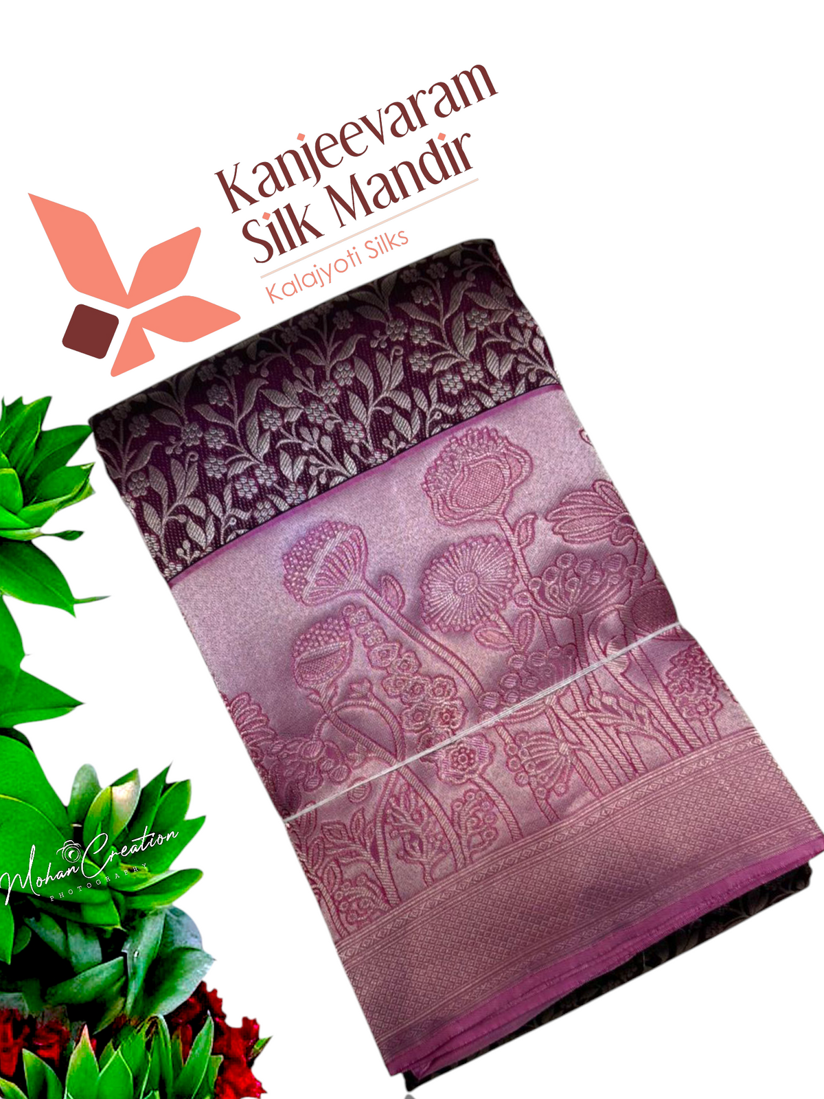 Half mix Kanjeevaram silk saree