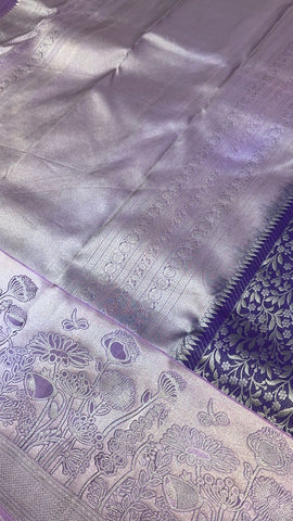 Half mix Kanjeevaram silk saree