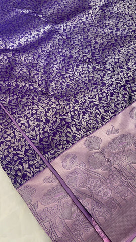 Half mix Kanjeevaram silk saree