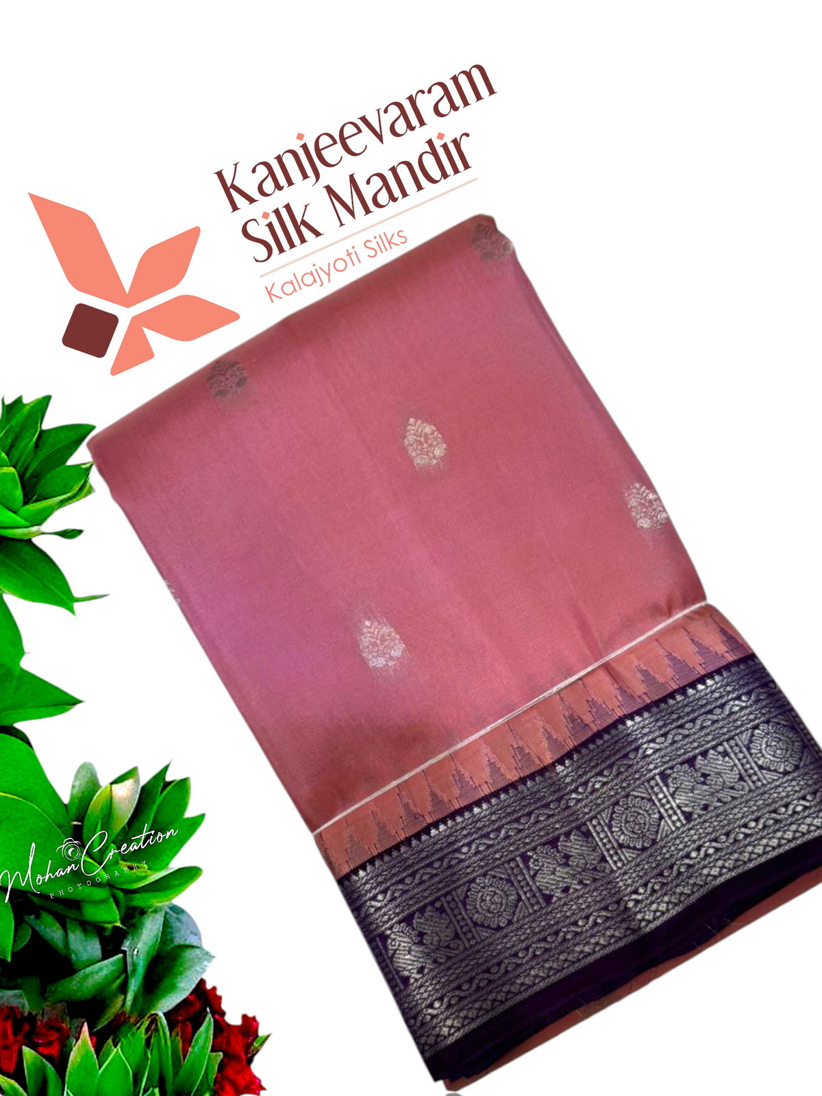 Half mix Kanjeevaram silk saree