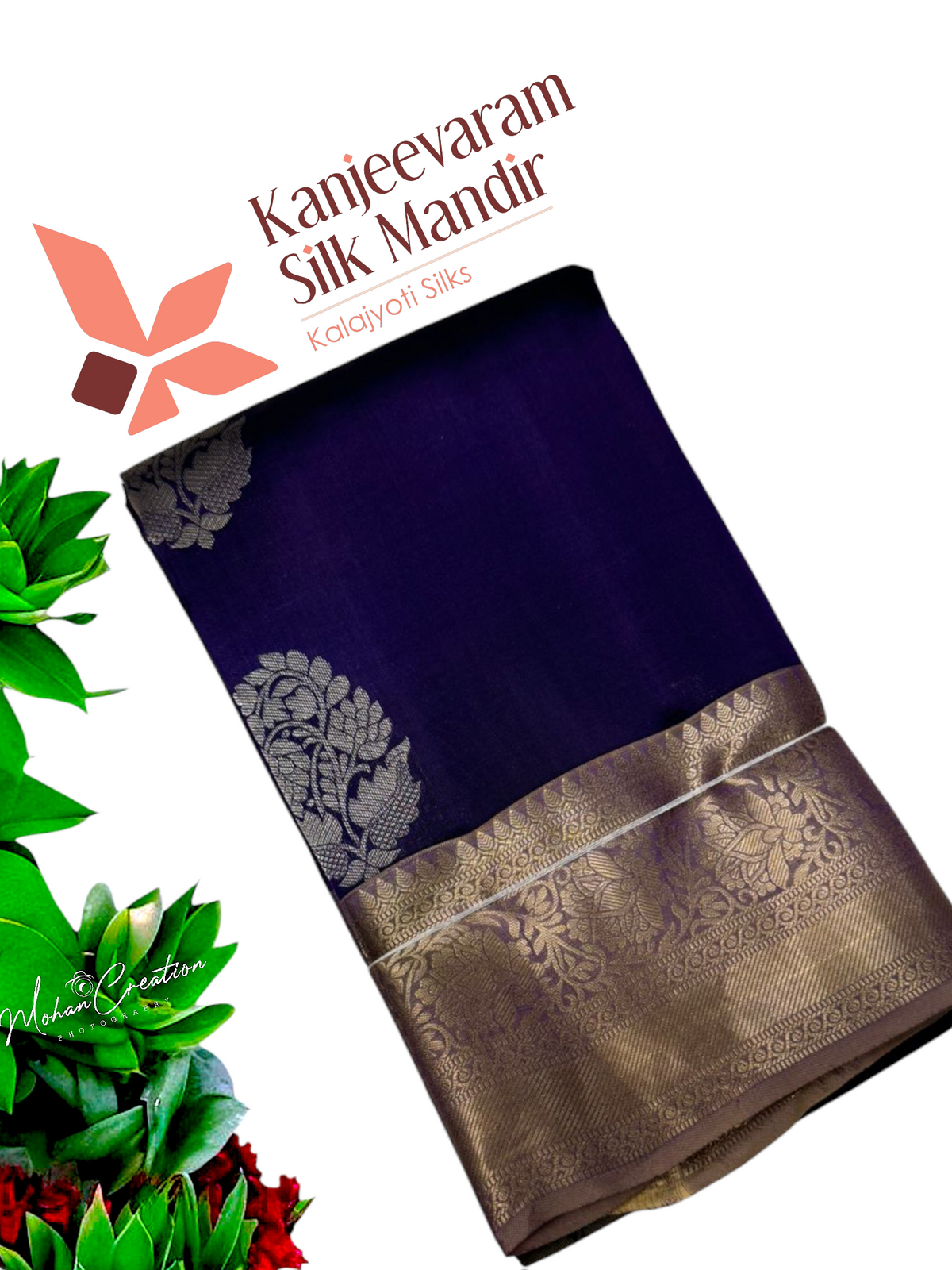 Half mix Kanjeevaram silk saree