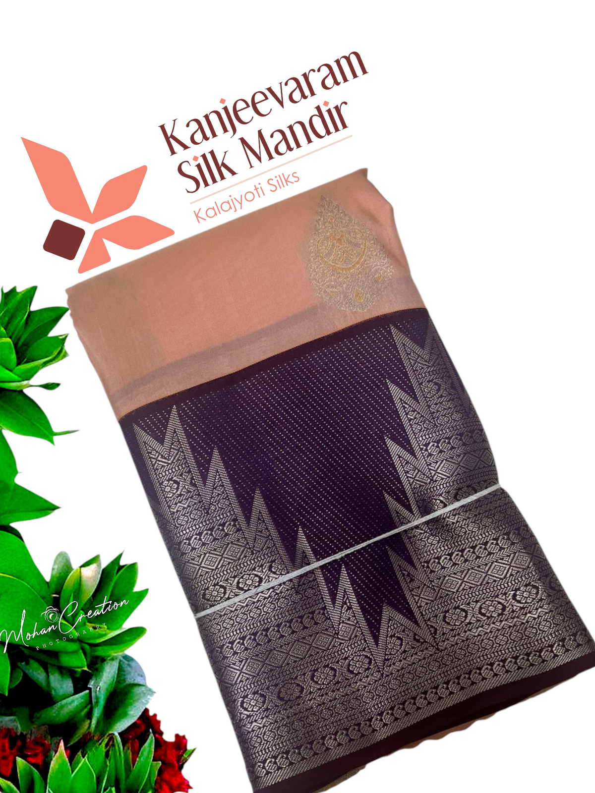 Half mix Kanjeevaram silk saree