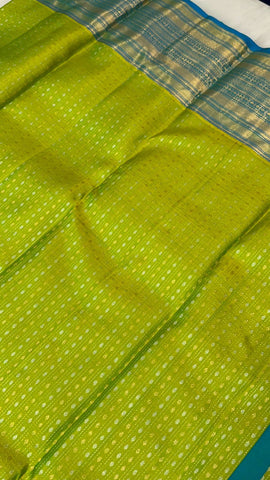 Pure Zari handloom Kanjeevaram silk mark certified saree