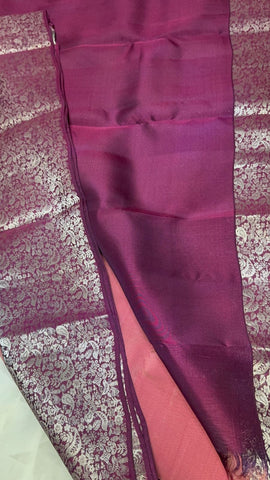 Half mix Kanjeevaram silk saree