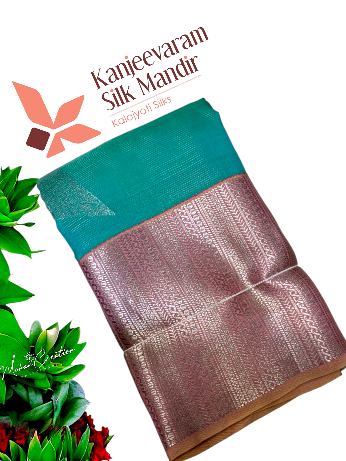 Half mix Kanjeevaram silk saree