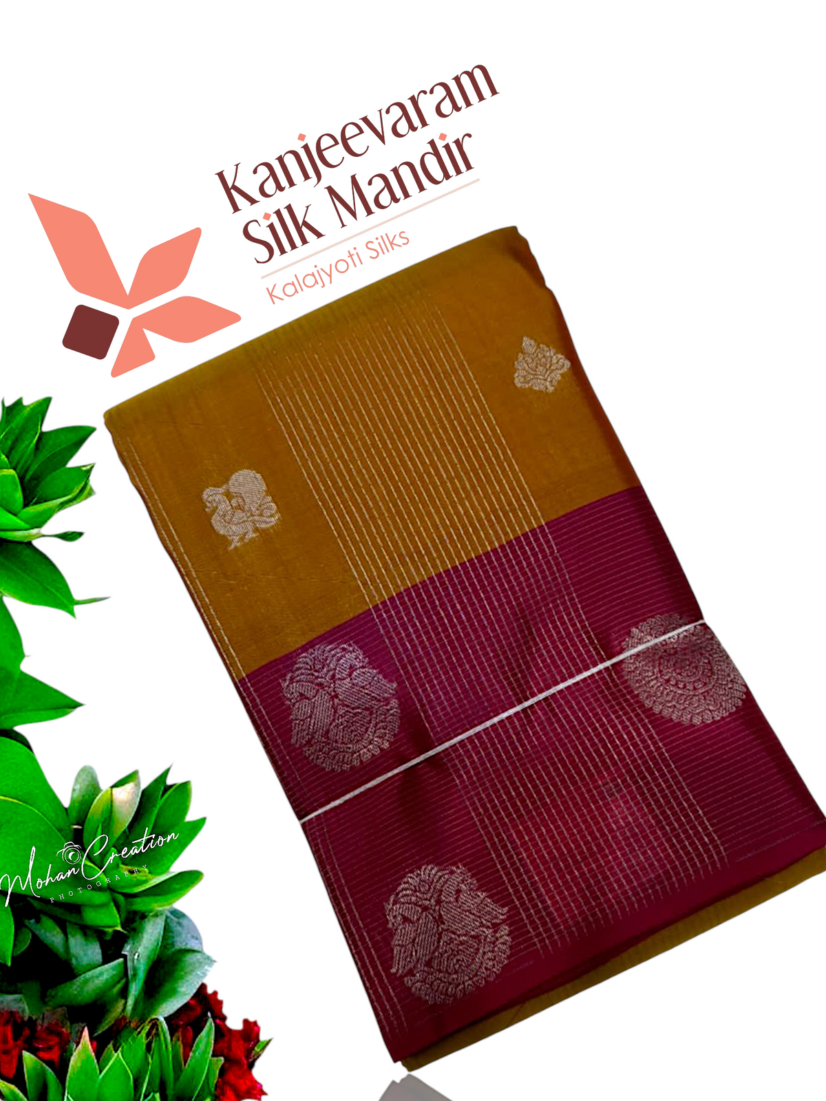 Half mix Kanjeevaram silk saree