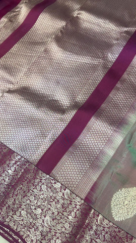 Half mix Kanjeevaram silk saree