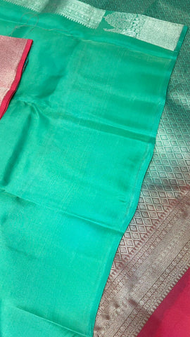 Half mix Kanjeevaram silk saree