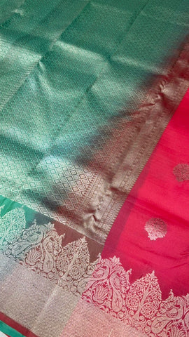 Half mix Kanjeevaram silk saree