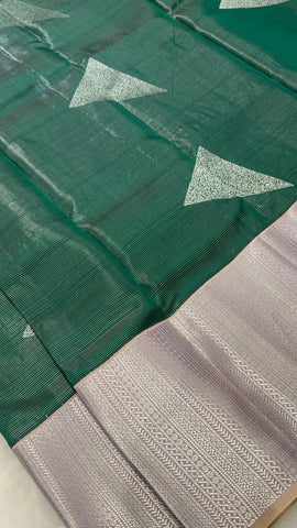 Half mix Kanjeevaram silk saree