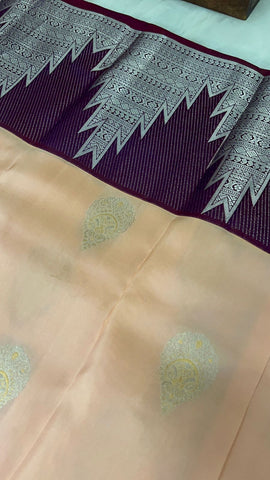 Half mix Kanjeevaram silk saree