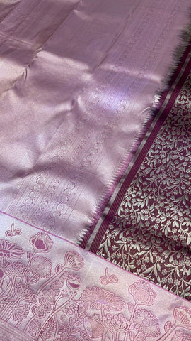 Half mix Kanjeevaram silk saree