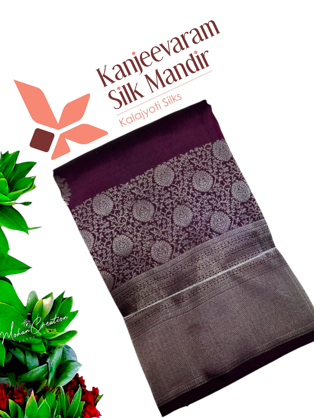 Half mix Kanjeevaram silk saree