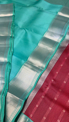 Half mix Kanjeevaram silk saree