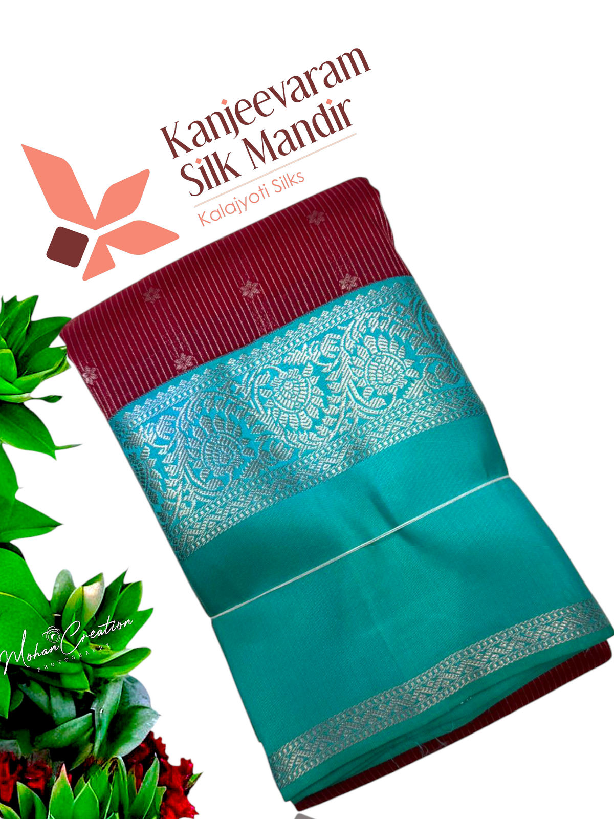 Half mix Kanjeevaram silk saree