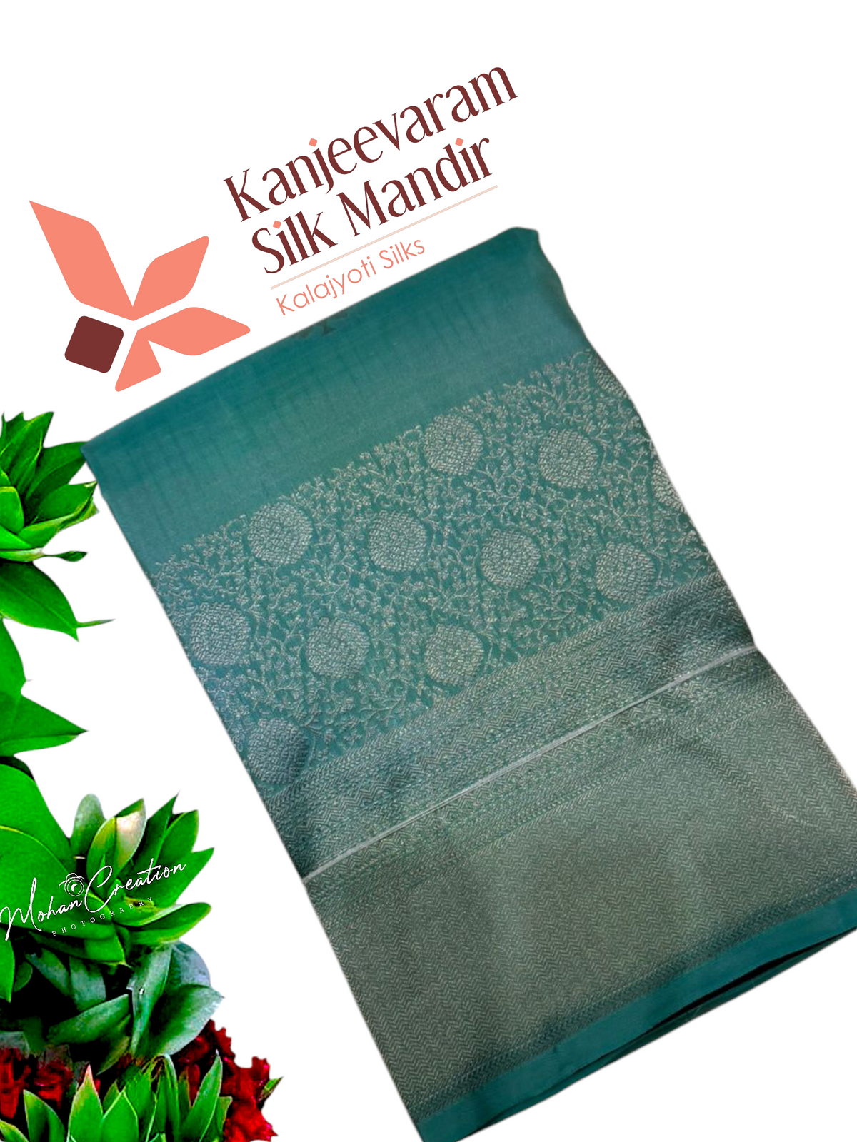 Half mix Kanjeevaram silk saree