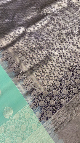 Half mix Kanjeevaram silk saree