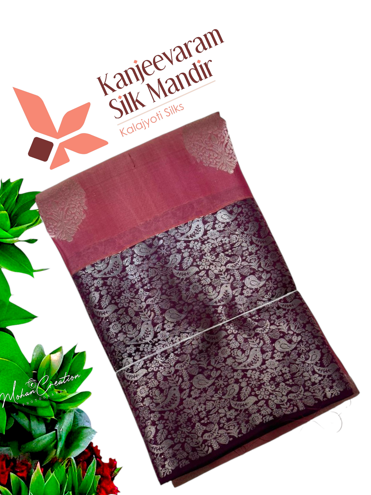 Half mix Kanjeevaram silk saree