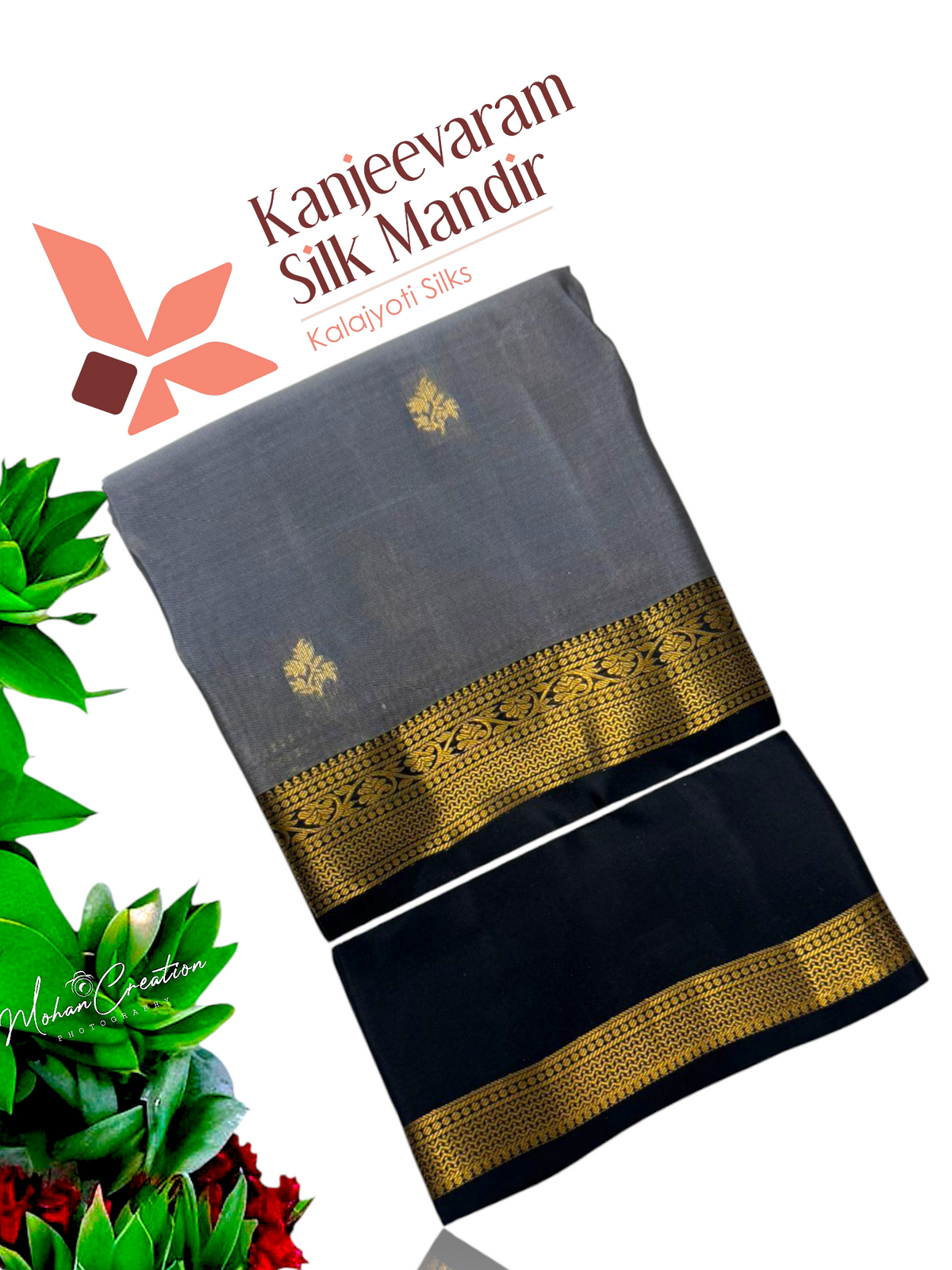 Half Mix Kanjeevaram Silk Saree