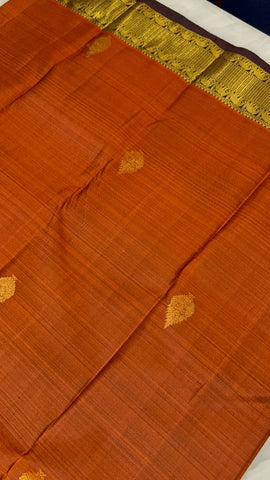 Pure Zari handloom Kanjeevaram silk mark certified saree