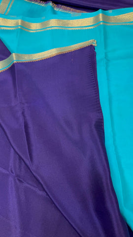 Pure Crepe Mysore Silk Saree 100 GSM Silk Mark Certified