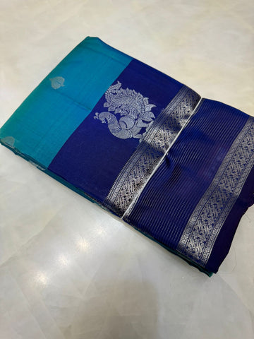 Half mix Kanjeevaram silk saree