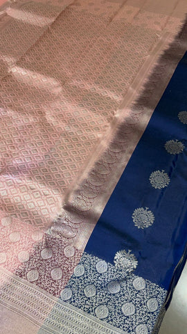 Half mix Kanjeevaram silk saree