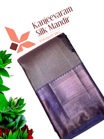 Pure Zari handloom meenakari Kanjeevaram silk mark certified saree