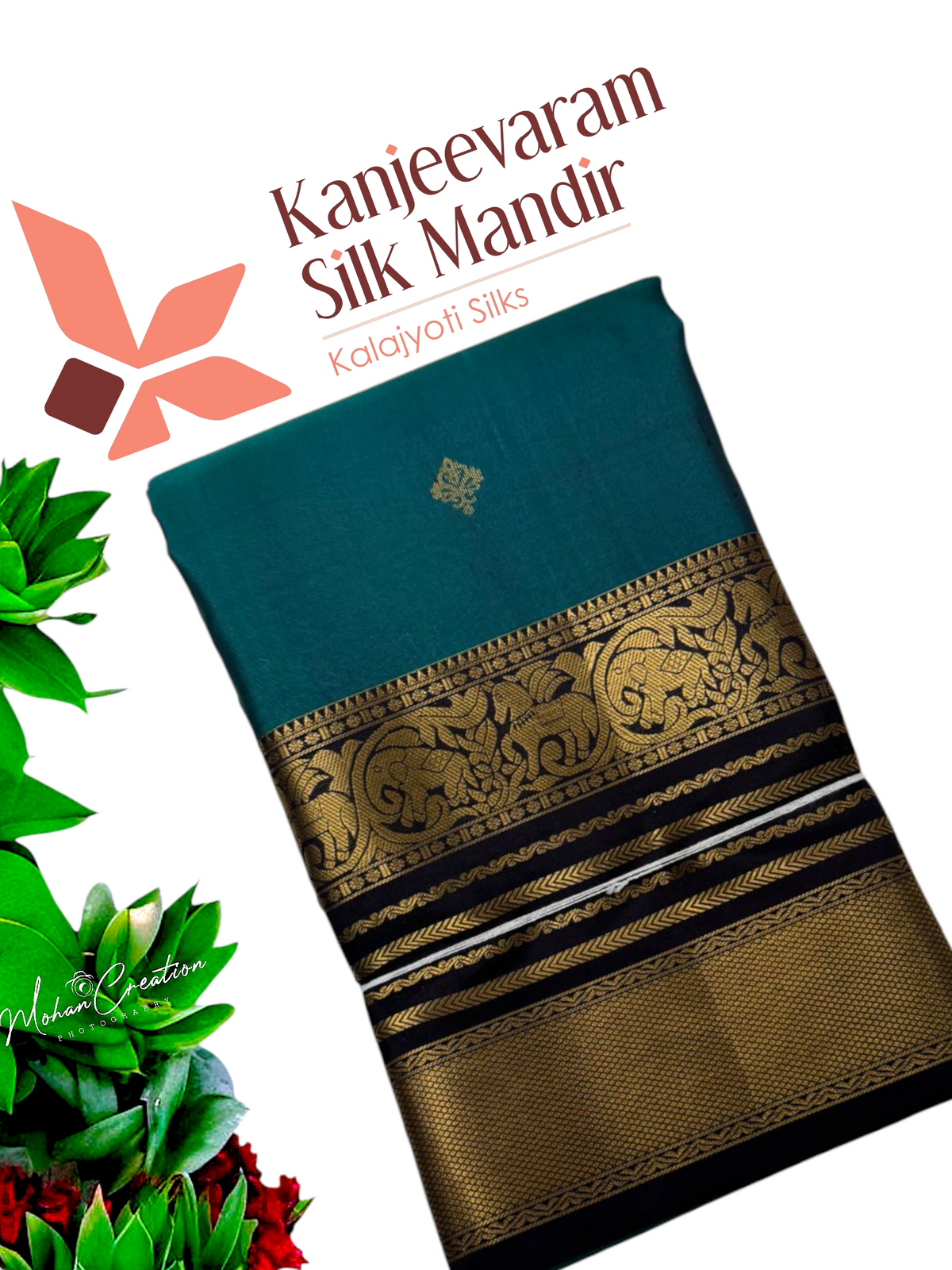 Pure Kanjeevaram silk mark certified saree